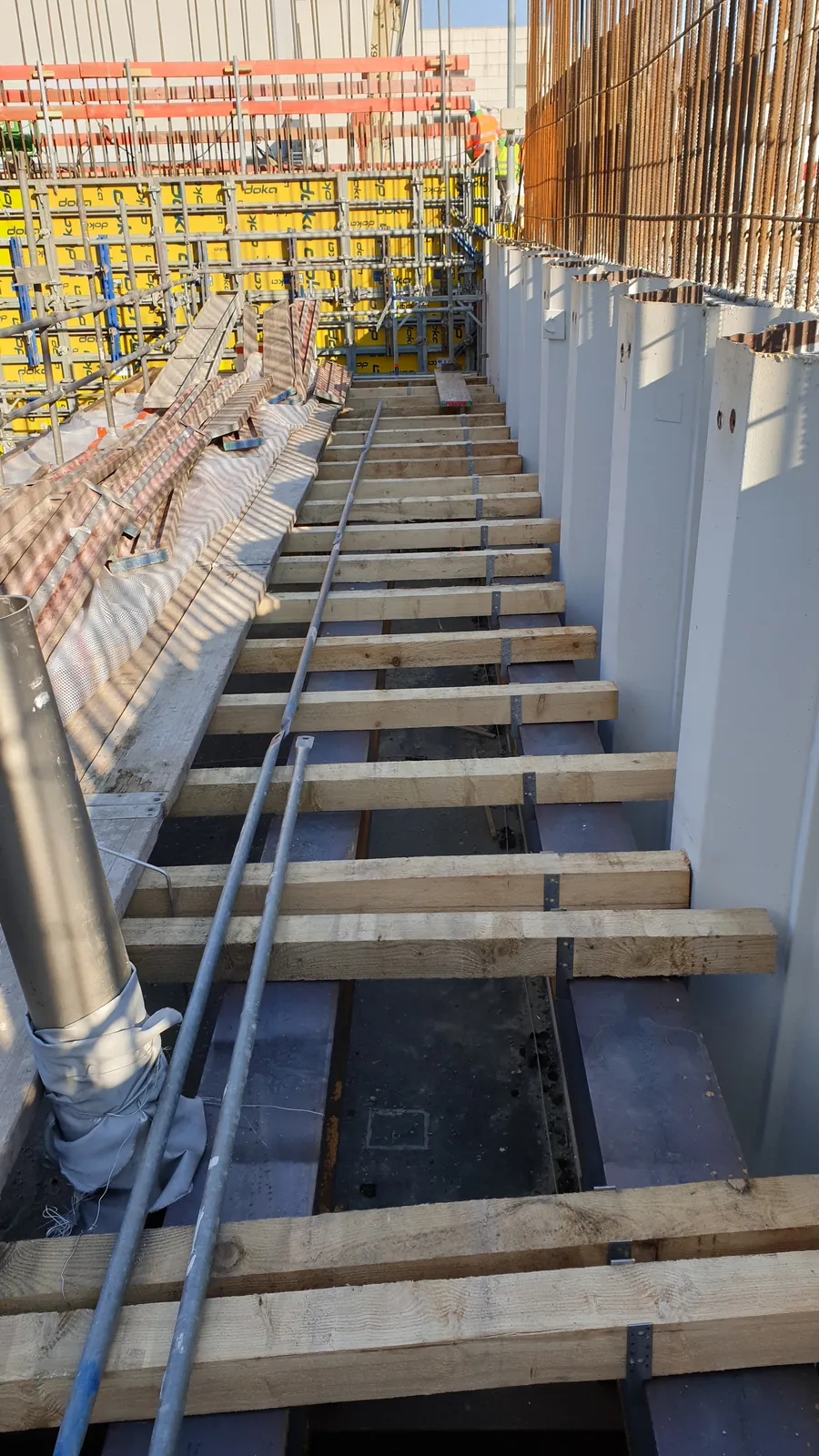 Falsework at the Krümmel nuclear power plant